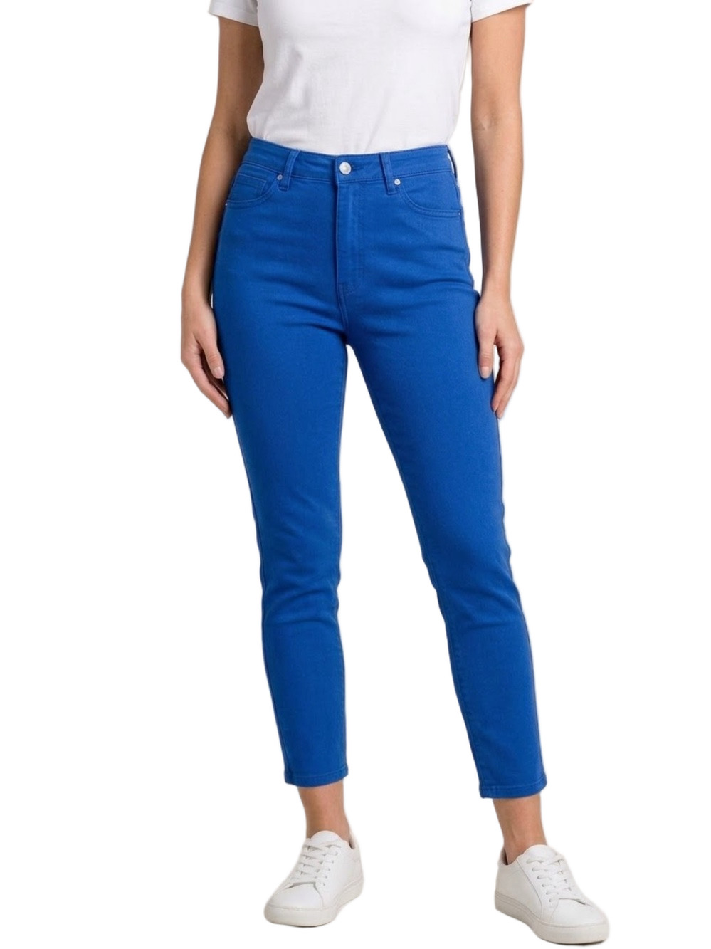 Judy Blue Tummy Control Skinny Jeans Cobalt Blue High Rise Stretch Size 15/32